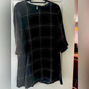 Eileen fisher linen dress size M black